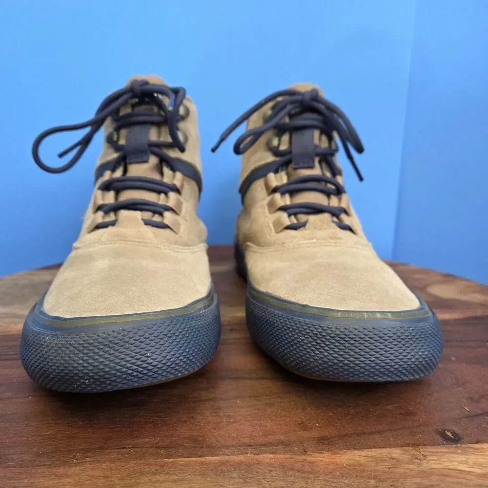 Sperry Striper Storm Sneaker Hightop Tan Suede Men's 8 Water Resistant STS21265
